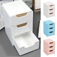 thumbnail image 1 of Yannianjz 3Pcs Plastic Drawer Organizer, Stackable Storage Drawers With Sliding Front, Desktop Drawer Storage Box For Office Desk Bedroom Kitchen Bathroom Dorm Under Sink, 1 of 9