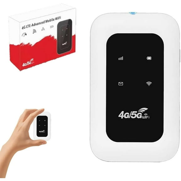 Yannianjz 4G LTE Mobile Hotspot Portable WiFi Router, High Speed Wireless Internet Device for Travel Car SIM Card Slot, Personal MIFI Hotspot for Home Office Anywhere