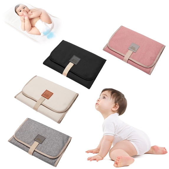Yannianjz 4Pcs Waterproof Diaper Pad, Waterproof Changing Pad Cover, Soft NylonBabyChanging Mat for Diaper Changing Table Nursery Bed Crib Travel