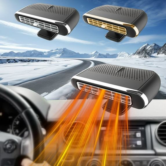 Yannianjz under $5 2Pcs 12V Car Heater, 12V Car Heater Defroster,Portable Car Heater Fan,Auto Defogger Demister,Car Cigarette Lighter Heater,Vehicle Heating System,Winter Car Accessories