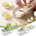 thumbnail image 1 of Yannianjz under $5 2Pcs Stainless Steel Food Chopper, Multi Functional Stainless Steel Vegetable Cutter, Ginger Garlic Hand Grinder Slicer, Kitchen Food Processor Tool, Rotary Cheese Grater, 1 of 9