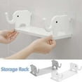 thumbnail image 1 of Yannianjz under $5 2Pcs Storage Shelf, Elephant Shaped Wall Mounted Shelf, Decorative Floating Storage Display Rack, Bathroom Kitchen Book Display Shelf, Animal Theme Home Décor Organizer, 1 of 7