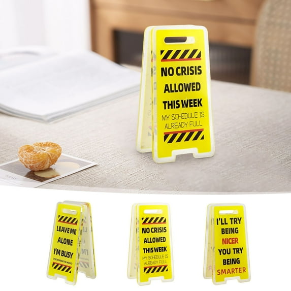 Yannianjz under $5 3Pcs Desk Sign, Funny Office Decor,Desk Sign for Office,Workplace Humor Gifts,Office Desk Decor,Manager Gifts,Office Supplies Decor,Coworker Gifts