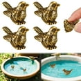 thumbnail image 1 of Yannianjz under $5 4 Pcs Mini Copper Bath Disk Ornaments Brass Bird Bath Purification Disks Birdbath Cleaner Universal Fit for Outdoor Birdbaths, Bowl, 1 of 9