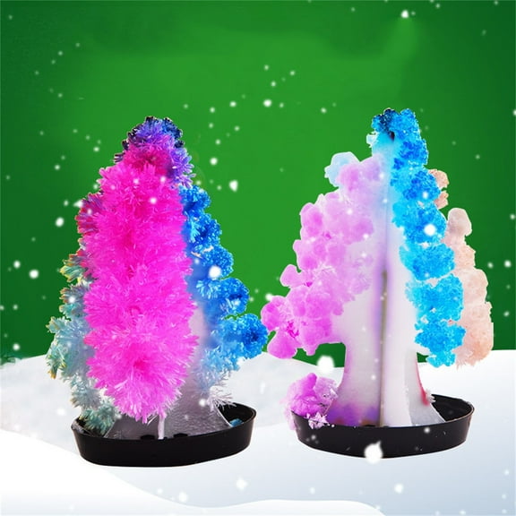 Yannianjz under $5 Crystal Growing Tree, Magic Growing Crystal Christmas Tree, DIY Science Experiment Kit forKids, Educational Chemical ReactionToy, Christmas Party Decoration