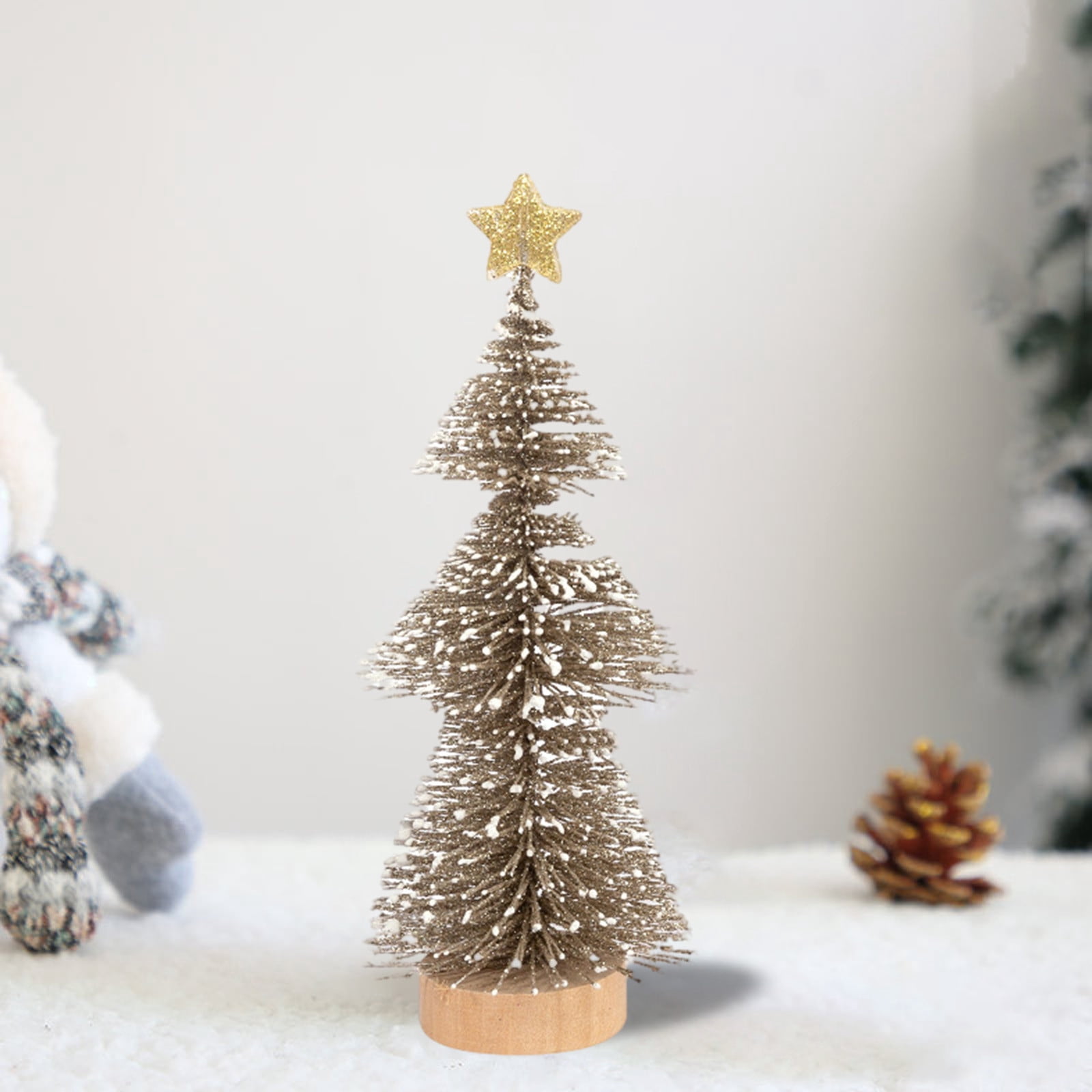 Yannianjz under $5 Desktop Christmas Tree, Mini Desktop Christmas Tree ...