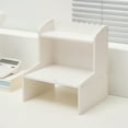 thumbnail image 1 of Yannianjz under $5 Desktop Organizer Office Storage Rack, Desktop Wood Display Shelf Desk 2 Layer Storage Rack Mini Bookshelf Cosmetics Organizer, Desktop Storage Rack for Home Bedroom Office, 1 of 6