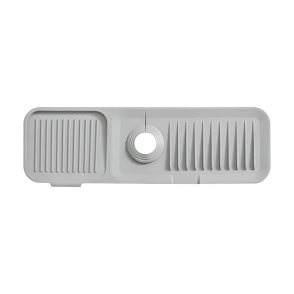 Yannianjz under $5 Faucet Splash Guard, Faucet Splash Guard Mat, Sink Drainage Drying Pad, Waterproof Storage Tray, Kitchen Bathroom Organizer, Non-Slip Silicone Counter Mat