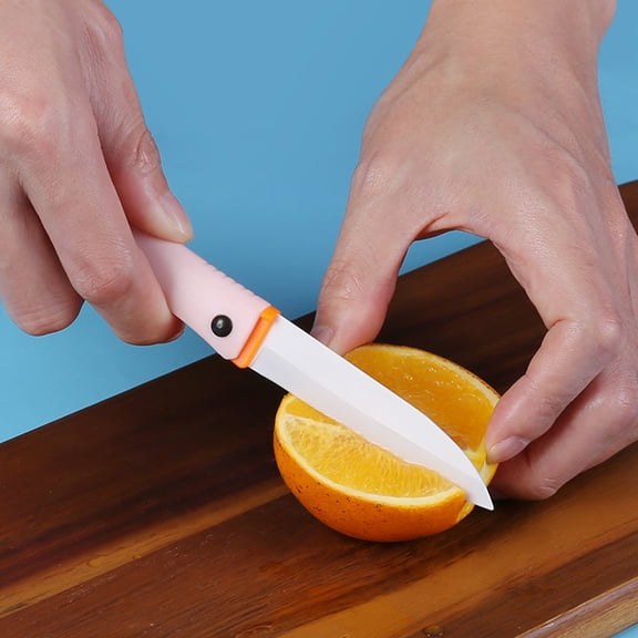Yannianjz under $5 Foldable Ceramic Knife, Foldable Ceramic Fruit Knife, Portable Kitchen Peeling Knife, Vegetable Slicing Ceramic Blade, Safe Cutting Pocket Knife, Travel Camping Ceramic Knife