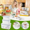 thumbnail image 1 of Yannianjz under $5 Fruit Storage Containers for Fridge with Colanders Dishwasher Safe, Leakproof Fruit and Vegetable Storage, Plastic Storage Keep Berry Fruit Veggie Fresh, 1 of 9