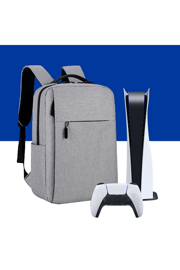 under $5 Gaming Backpack, Gaming Console Travel Backpack, Laptop Shoulder Bag for Controllers Games, Waterproof Durable Storage Rucksack, USB Charging Port Design, Gamer Gear Carry Bag