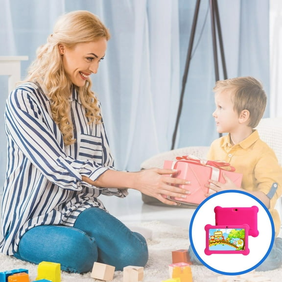Yannianjz under $5 KidsLearning Tablet, 7 InchKidsTablet,Children'sLearning Tablet with Camera, Early Education Educational Tablet, Parent Child Gift Tablet, Durable Child Friendly Tablet