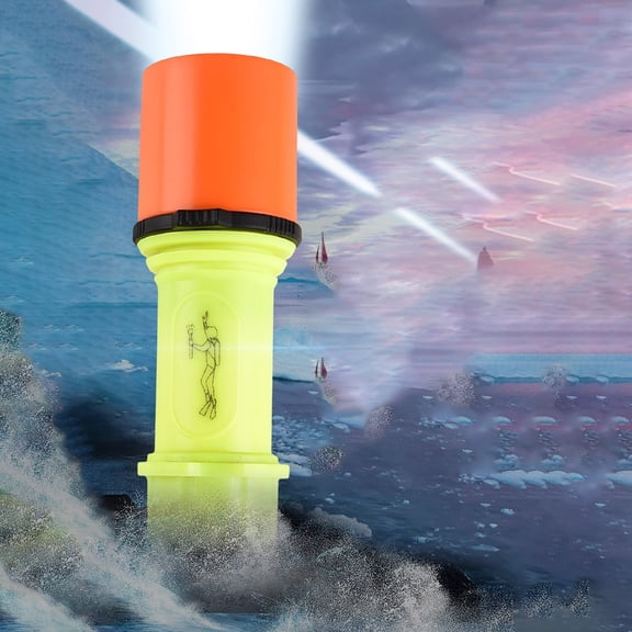 Yannianjz under $5 Rechargeable Diving Flashlight, Professional Diving Flashlight, Super Bright Rechargeable Torch, IP68 Waterproof Dive Light, Night Diving Equipment, Underwater Exploration Lamp