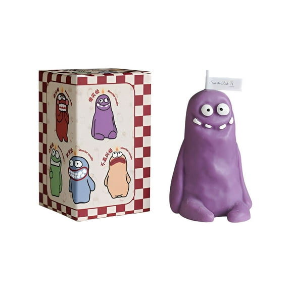 Yannianjz under $5 Scented Candle, Funny Monster Scented Candle, Unique Home Fragrance Candle, Decorative Soy Wax Candle, Birthday Gift Novelty Candle, Handmade Shape Aroma Candle
