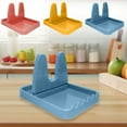 thumbnail image 1 of Yannianjz under $5 Silicone Spoon Holder Spoon Rest with Lid Holder for Stove Top, Utensil Rest for Kitchen Countertop,Non-Slip Heat-Resistant Stove Utensil Holder for Spatula,Ladle,Tong&Pot Lid, 1 of 9