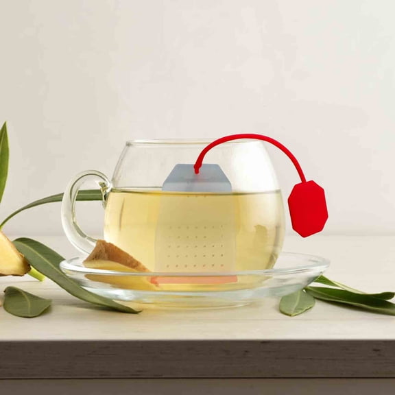 Yannianjz under $5 Silicone Tea Filter, Silica Gel Tea Bag Tea Filter, Reusable Loose Leaf Tea Infuser, Fine Mesh Strainer Tea Maker, Tea Brewing Accessory Kitchen Tool, Herbal Chai Tea Steeper