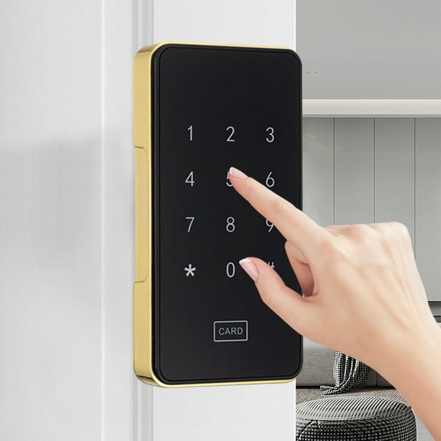 Yannianjz under $5 Smart Door Lock, Smart Keyless Entry Door Lock, 3-in-1 Digital Password Lock, App Card Keypad Control, Smart Deadbolt for Front Door, Cabinet Storage Locker