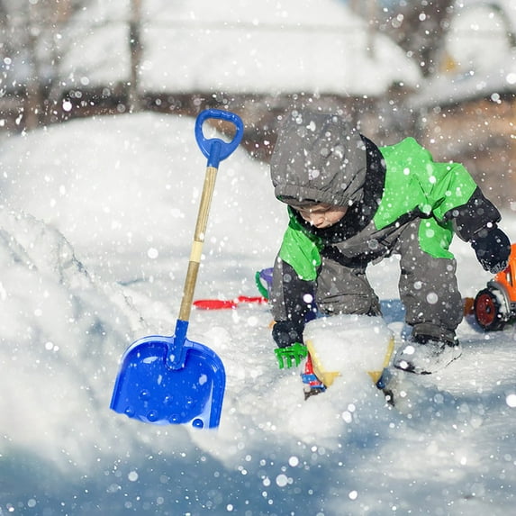 Yannianjz under $5 Snow Shovel, Heavy Duty Thickened Snow Shovel, Large Outdoor Beach and Sand Shovel forKids, DurableChildren'sBeachToyDredging Tool, Sturdy Plastic Snow Scoop for Winter