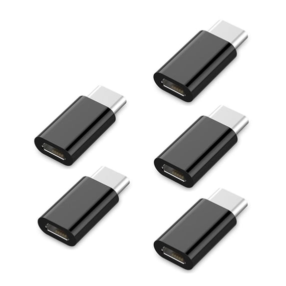 Yannianjz under $5 USB Adapter, USB C To Micro USB Adapter, Type C Converter For Charging Data, 5 Pack OTG Adapter Connector, Galaxy Note 9 Charging Adapter, Universal Phone Tablet Adapter