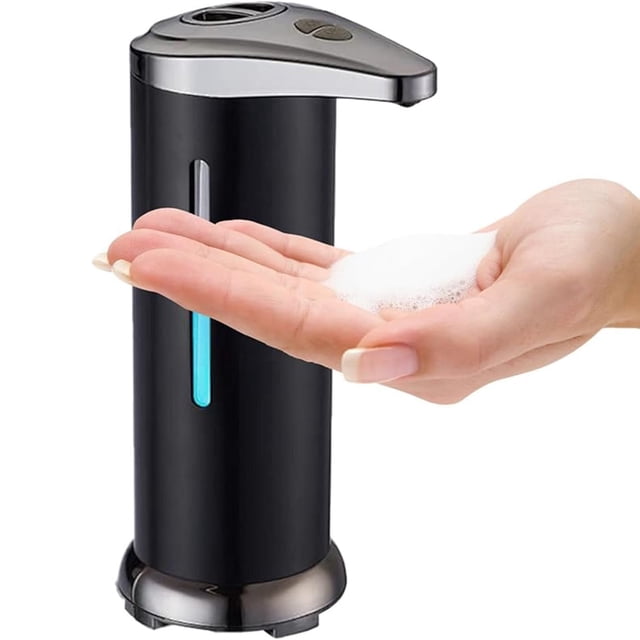 Yannianjz Automatic Soap Dispenser, Touchless Hand Soap Dispenser Battery Operated, Stainless Steel Soap Dispenser For Kitchen Bathroom Sink Countertop, Hygienic No-Touch Liquid Soap Dispenser