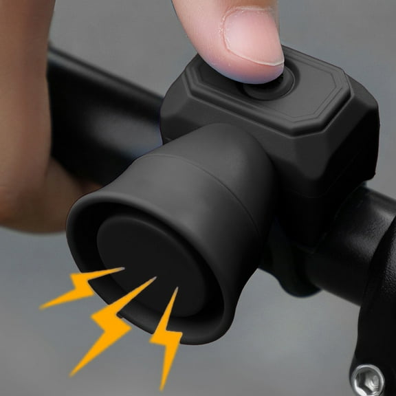 Yannianjz Bike Horn, Mini Waterproof Electronic Horn with Type-C Charging, Loud 120dB Bicycle Bell for Mountain Bike Road Cycling, Safety Cycling Accessories for AdultsKids