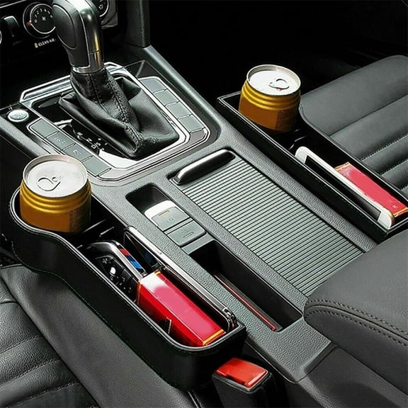 Yannianjz Car Seat Gap Organizer, Leak-Proof Multifunctional Storage Bag, Car Seat Pocket Catcher and Console Organizer for Smartphone, Water Cup, Parking Tickets