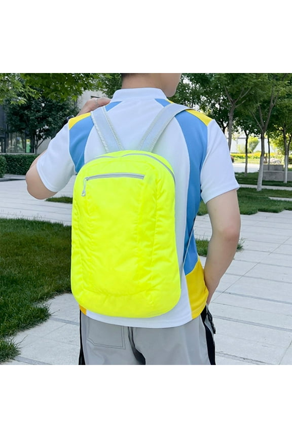 Foldable Backpack, Lightweight Portable Travel Daypack, Large Capacity Water-Resistant Sports Backpack for Hiking Camping Gym Work Commute Study College