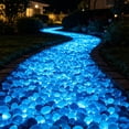 thumbnail image 1 of Yannianjz Glow In The Dark Pebbles 200Pcs, Aquarium Night Light Stones Luminous Ice Cubes Decor, Glowing Resin Rocks For Fish Tank Pool Sidewalk Garden Decoration, 1 of 6