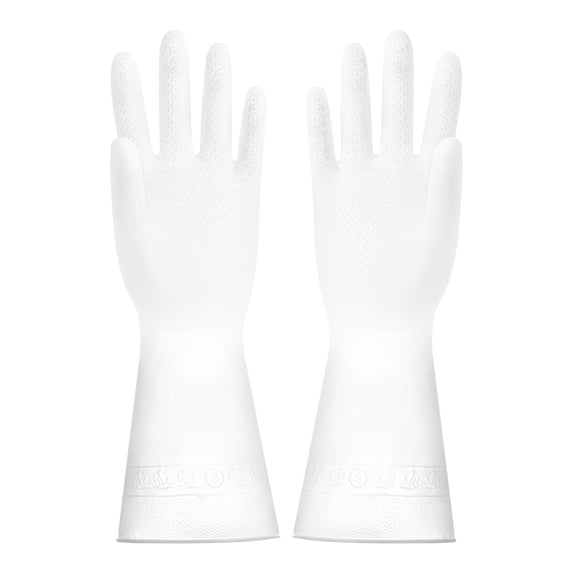 Yannianjz Housework Cleaning Gloves, Rubber Dishwashing Gloves Durable Plastic, Non-Slip Kitchen Gloves for Washing Dishes Laundry Cleaning