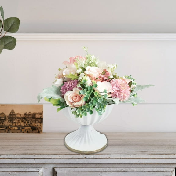 Yannianjz Iron Candle Holder Vase Vintage Metal Flower Pot Candle Holder Centerpiece Iron Vase Wedding Table Centerpiece Farmhouse Candle Holders Rustic Vase For Flowers Desk Decor Candle Holders