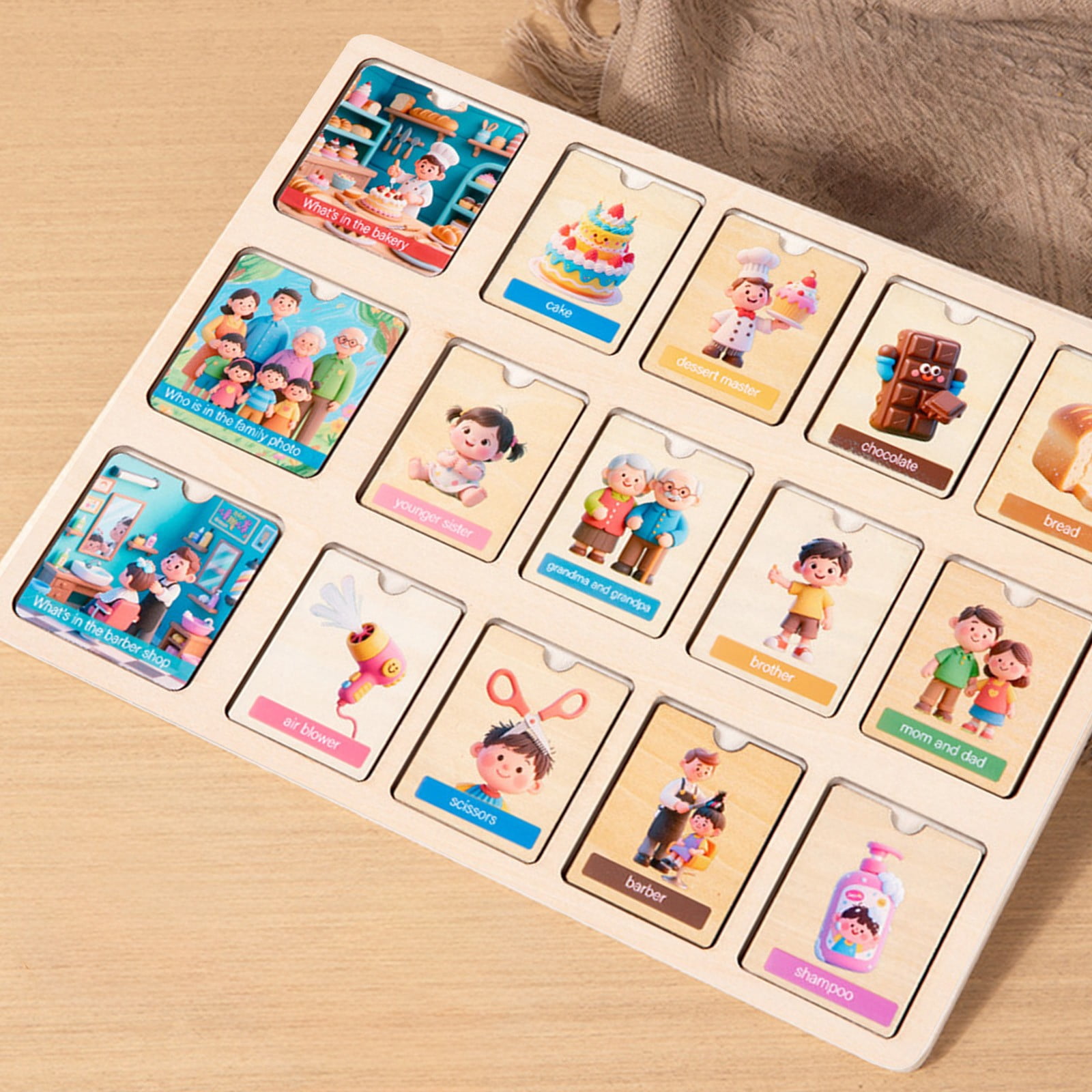 Yannianjz Kids Toys Under $5 Wooden Puzzle for Toddlers 2 3 4 Years Old ...