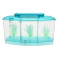 thumbnail image 1 of Yannianjz Mini Fish Tank Aquarium, 3-in- LED Light Divider Filter System, Desktop Nano Aquarium for Betta Fish Fry Shrimp, Small Fish Tank with Water Pump for Home Office Decor, 1 of 1