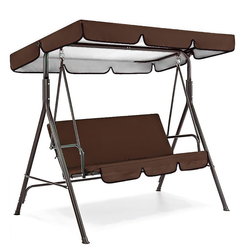 Yannianjz Patio Swing Cover and Chair Cushion Set, 210D Polyester Replacement Cover for Outdoor Garden Swing, Waterproof Sun Protection for Patio Furniture, Seat Cushion Protector for Yard Swing and