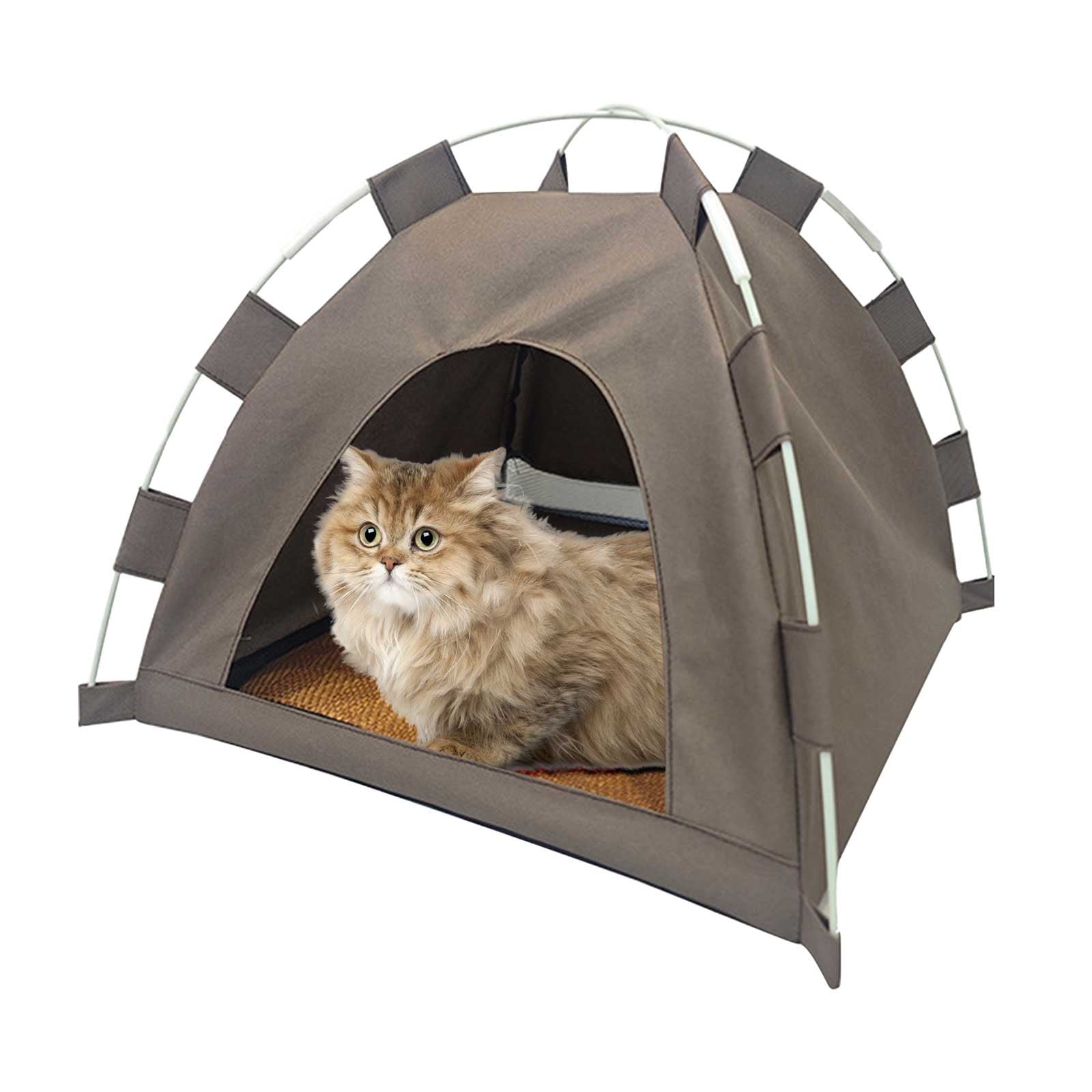 Yannianjz Pet Tent, Foldable Portable Cat House for Outdoor Camping Travel, Removable Enclosed Dog Bed for Indoor Use, Collapsible Pet Shelter for Small Animals, Easy Clean Travel Crate