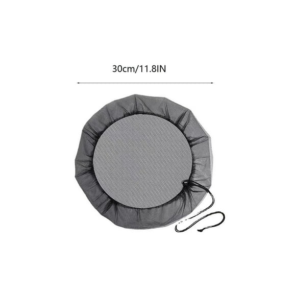 Yannianjz Rain Barrel Mesh Cover, Reusable Flexible Drawstring Water Barrel Filter, Rain Barrel Screen Top Catcher for Garden, Outdoor, Water Collection