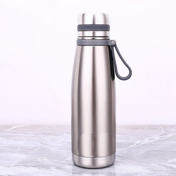 Yannianjz Thermal Water Bottle, Wide Mouth Insulated Stainless Steel, Leak-Proof Coffee Drink Flask for Hot Cold Drinks, Travel, Office, Outdoor