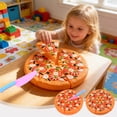 thumbnail image 1 of Yannianjz Toys Under $5, 2Pcs Pizza CuttingToy, Simulation Pizza Bread Play Food Kitchen CookingToy,ChildrenPuzzle House Gift forKidsToddlers, 1 of 9