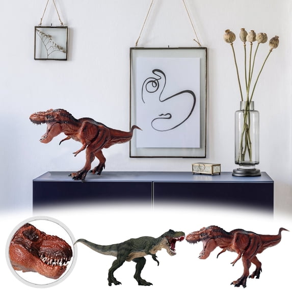 Yannianjz Toys Under $5, 2Pcs World Collection Carnotaurus Dinosaur Action Figure, Realistic Plastic DinosaurToyforKidsBoysGirlsPlay