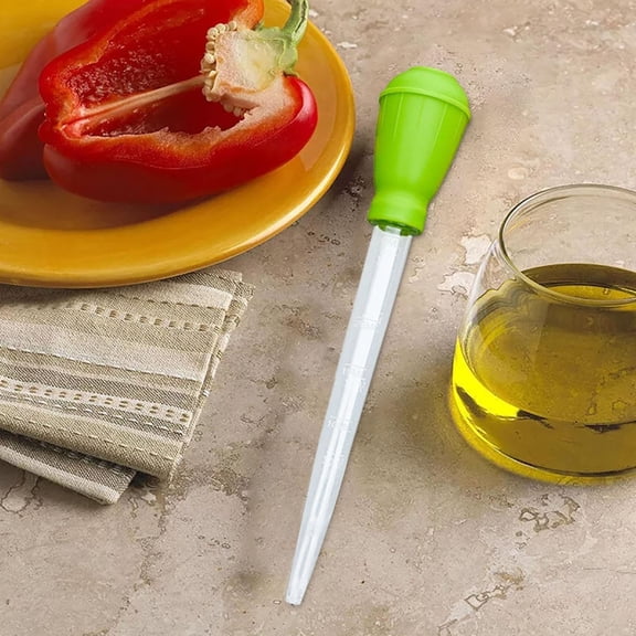 Yannianjz Turkey Baster, 12-Inch Plastic Bulb Baster for Turkey Roasting, Large Capacity Baster for Basting Ham Chicken Fish, Kitchen Meat Injector Tool for Oven Roast