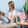 thumbnail image 1 of Yannianjz USB Fan, Portable Clip-on Fan 5 Speeds Adjustable, Quiet Personal Cooling Fan for Bedroom Office Desk, Desktop Plug-in Fan for Dormitory Study, Mini USB Powered Fan with Type-C Cable, 1 of 7