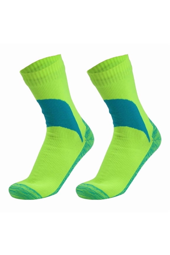 Waterproof Hiking Socks, Mid-Calf Outdoor Socks for Camping, Breathable Trekking Socks, All-Day Wear Moisture-Wicking Socks for Hiking Backpacking Mountaineering