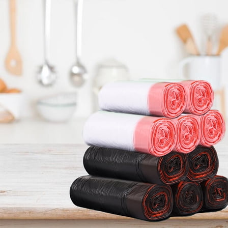 Yannianjz under $5 100Pcs Drawstring Small Trash Bags, Thicken Drawstring Small Garbage Bags for Kitchen,Bathroom,Bedroom,Home,Office Trash Can