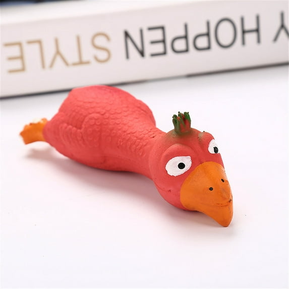 Yannianjz under $5 Dog Squeaky Toys, Soft Chew Molar Dog Small Screaming Rubber Chicken Toys, for Puppy Small Medium Dogs