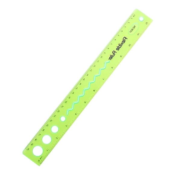 Yannianjz under $5 Flexible Ruler, Rubber Plastic Ruler, Bendable Rulers, Shatterproof Straight Edge Ruler Soft Ruler,Prizes Gift