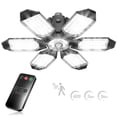 thumbnail image 1 of Yannovus Motion Sensor Garage Light, 20000LM 200W Garage Lights Ceiling Led Motion Activated,Motion Light Indoor with Dusk to Dawn, E26/E27 Screw in Shop Light for Basement Barn Attic Warehouse, 1 of 10