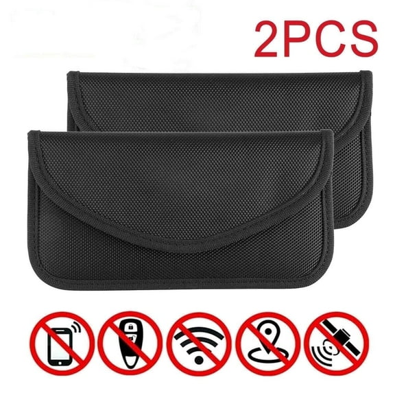 Yanonmyfd Bags for Phones, Cell Phone Signal Blocking Bag, RFID Phone Case,Faraday Bag for Phone & Key Fob(2 Pack)
