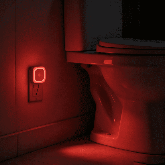 Yanshangyuan 2 Pack Plug in Red Night Light with Motion Sensor and Light Sensor, 3 Modes, Dimmable