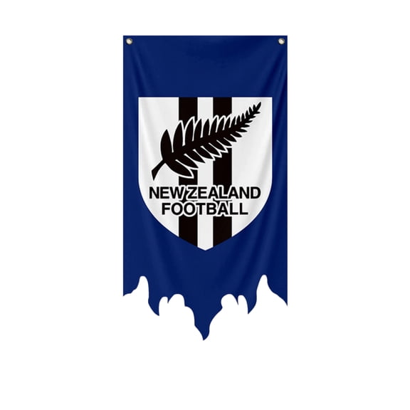 Yanxiao 2026 World Cup National Team Pennant Flags, 27.55x51.18 Inch Tattered Soccer Team Crest Banner, Polyester Wall Hanging Flag for Bar Home Watch Party Fan Decor