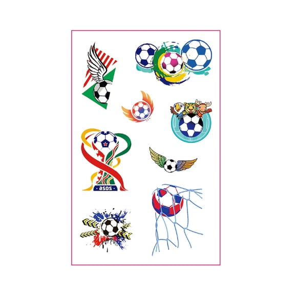 Yanxiao 2026 World Cup Soccer Tattoo Stickers, Soccer Theme Tattoo Stickers Fans Tattoos Temporary, Removable Fake Face Stickers Sports Stickers, Fashion Stickers for Teenages Boys Girls Men Women