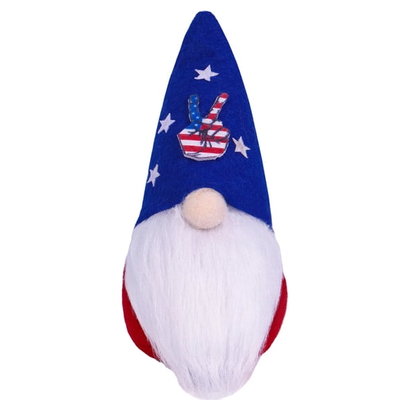 Deepigc 250th Anniversary USA Patriotic Gnomes Plush Decorations, 4th of July Memorial Day Gnome Figurine, Independence Day Handmade Swedish Tomte Gnomes Ornaments for Home Office Indoor